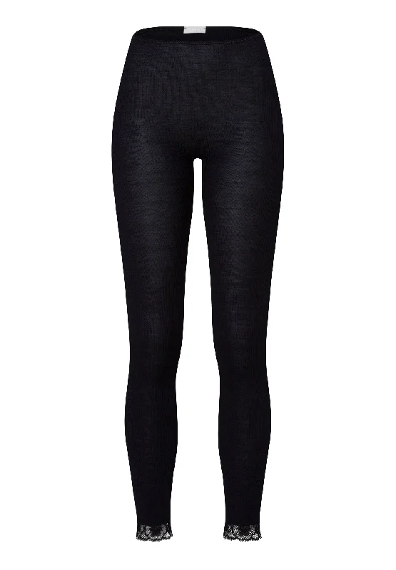 Woolen Lace Leggings | Black 70969-019