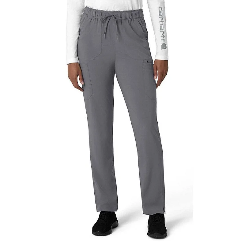 Carhartt Women's Force Cross Flex 7-Poket Cargo Scrub Pant_Pewter