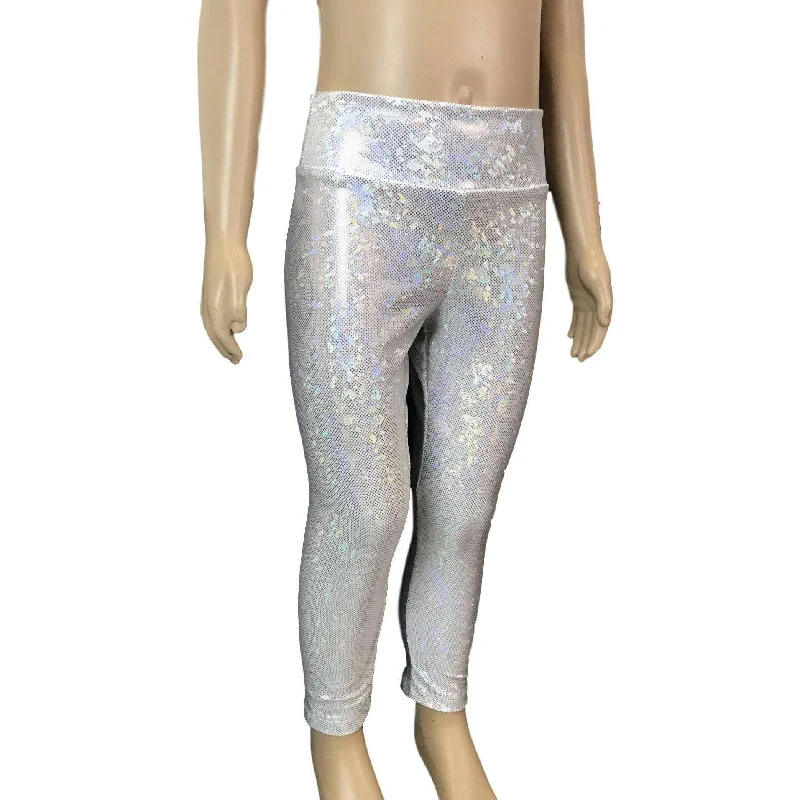 Children's Silver Shattered Glass Leggings