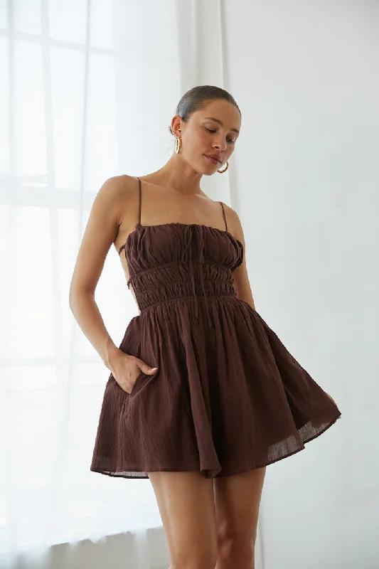 Eliza Open Back Mini Dress