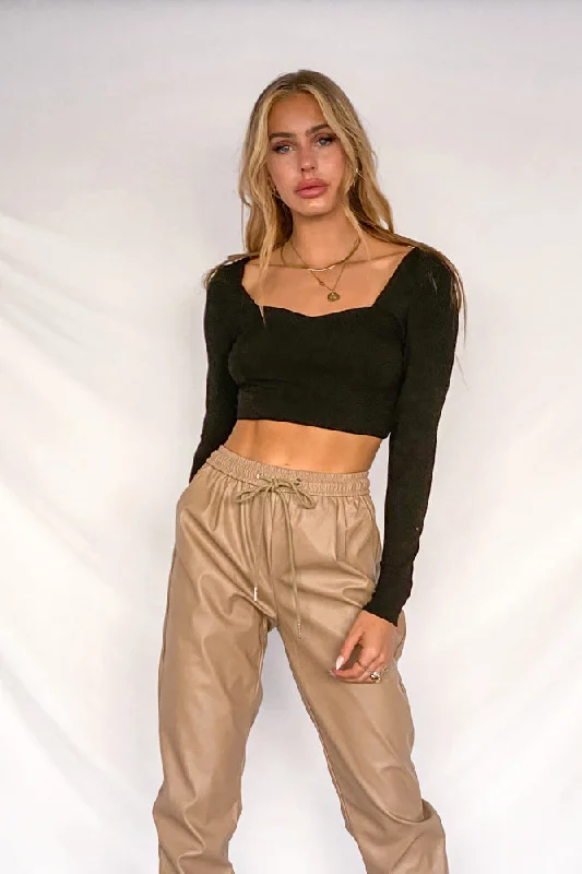 Lauren Ribbed Crop Top