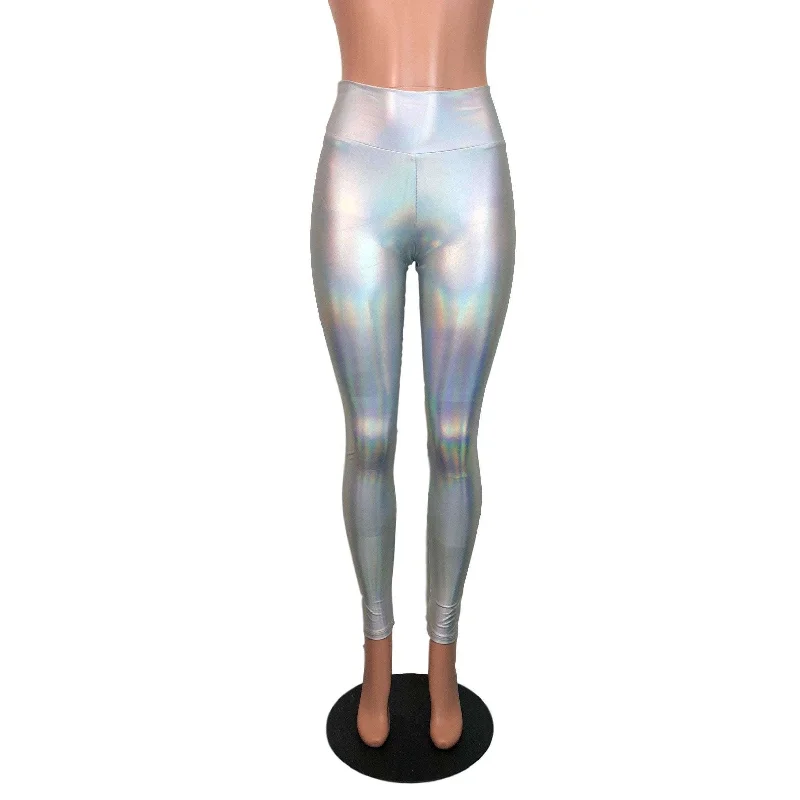 Opal Holographic High Waisted Leggings Pants