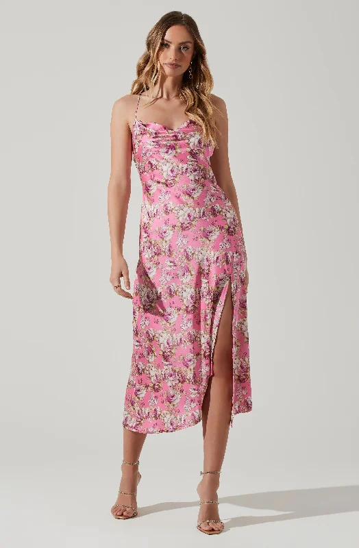 Gaia Floral Midi Dress