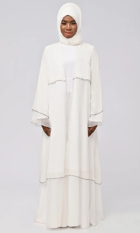 Maghrib Modest Tiered Detailing Prayer Dress For Women