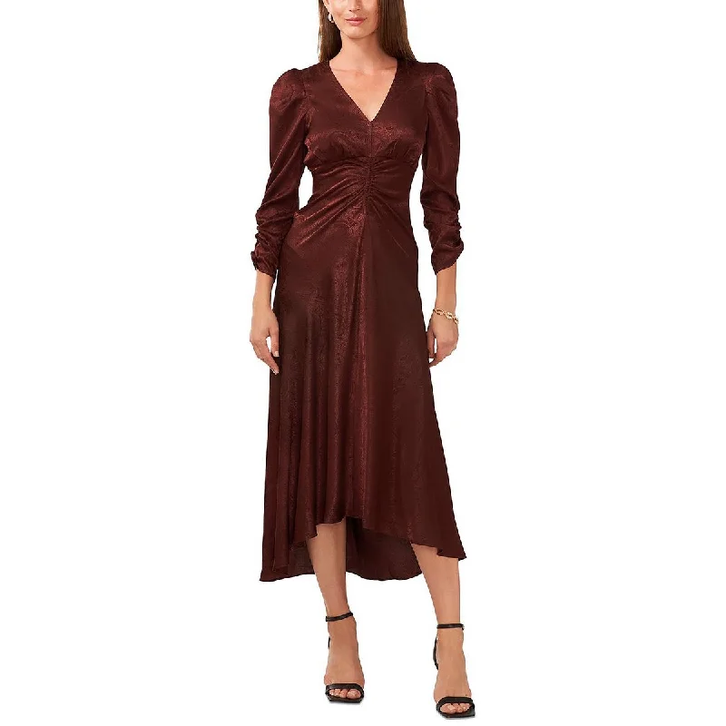 MSK Womens Ruched Long Cocktail And Party Dress