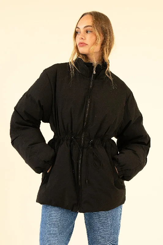 CADENCE PUFFER COAT - NOIR