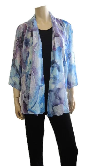 Party Girl Printed Chiffon Jacket