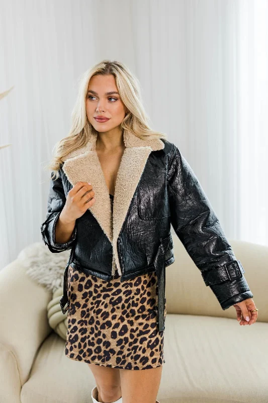 Sienna Edge Faux Leather Jacket