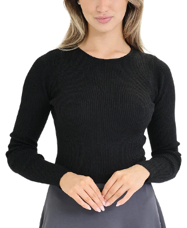 Knit Ribbed Shimmer Top